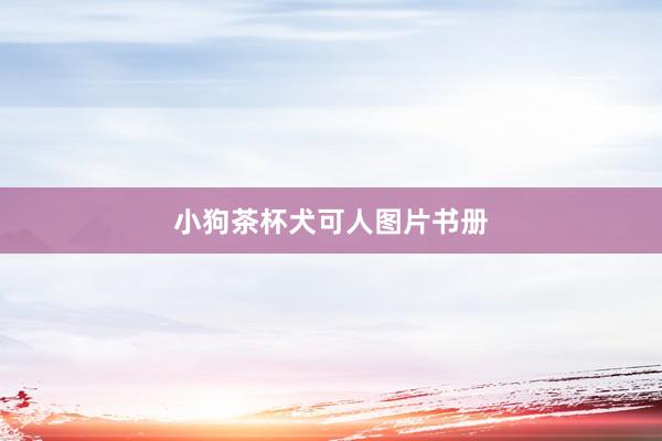 小狗茶杯犬可人图片书册